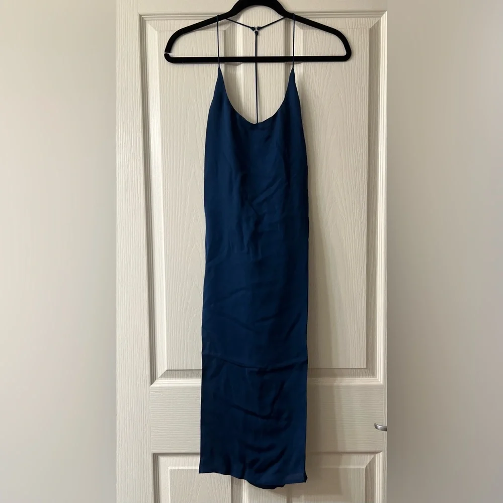 MIKOH Corsica Y-Back Dress in Drop Off Blue NWT - Picture 2 of 5